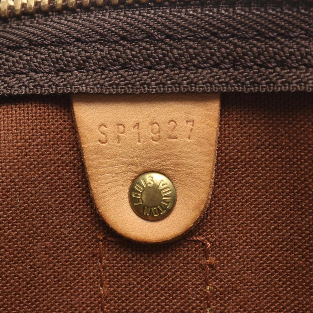 LOUIS VUITTON Brown Monogram Leather Keepall 50 Boston Bag - Picture 5 of 10